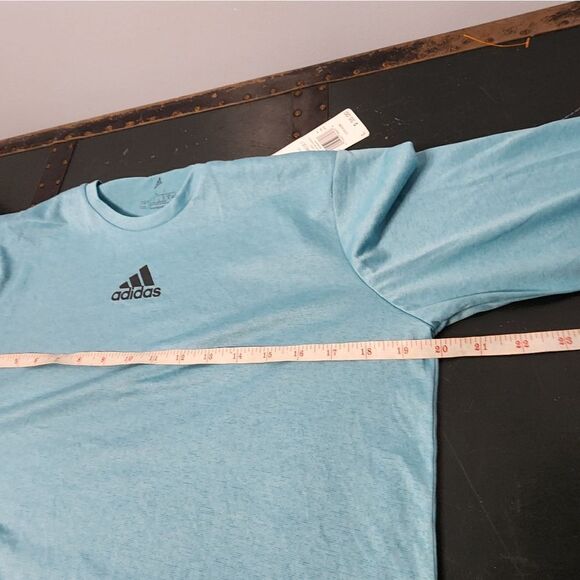 adidas Women Creator Climalite Long Sleeve Crew Neck Tee Blue Size L NWT Running - Picture 6 of 7
